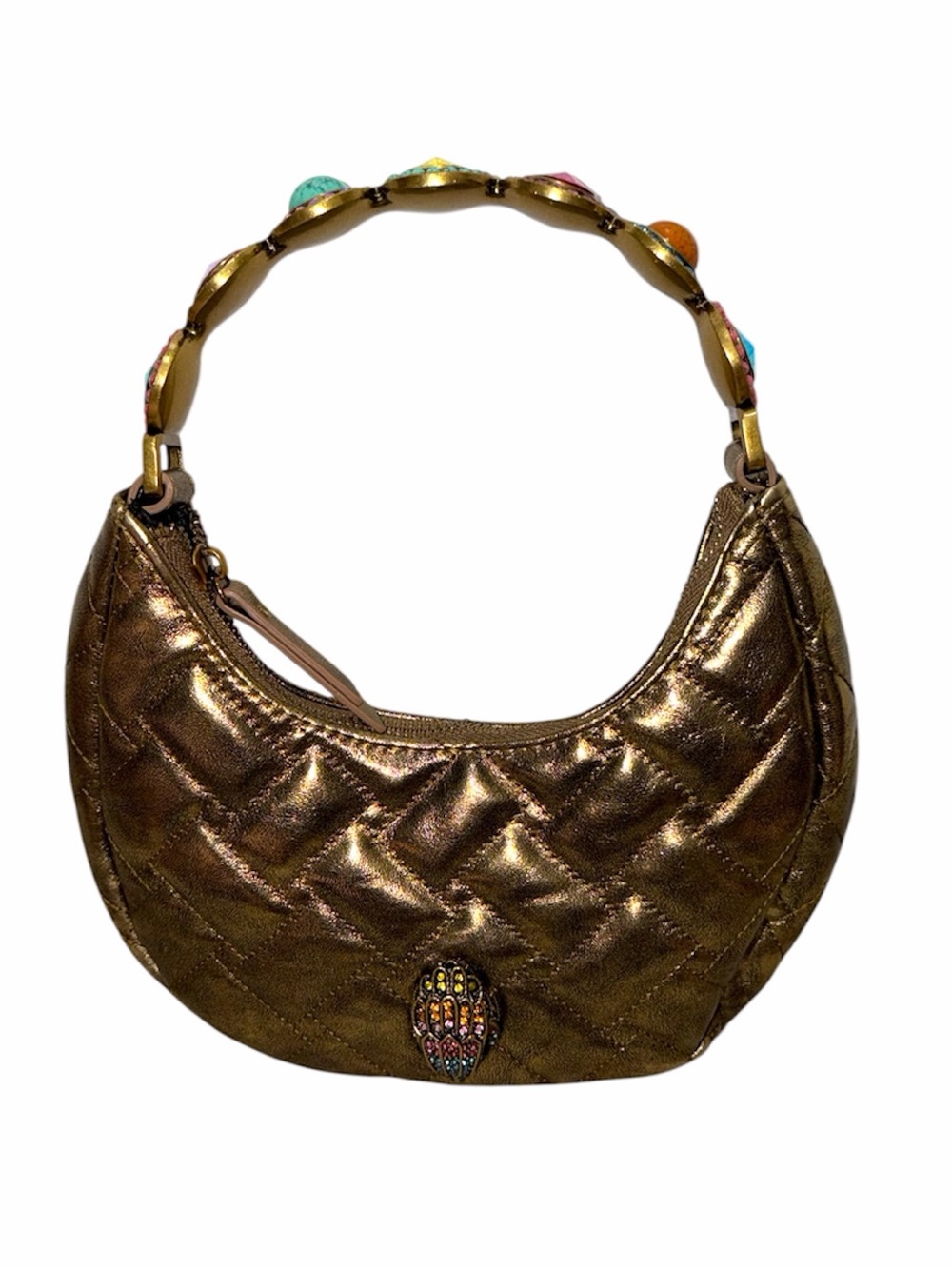 Kurt Geiger London Small Octavia Moonbag Bronze Combination